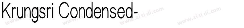 Krungsri Condensed字体转换